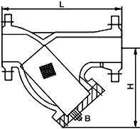 日標(biāo)Y型過(guò)濾器結(jié)構(gòu)圖